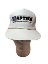 Vintage aptech Hat Rope engineering services advertising baseball snapba... - $18.69