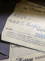 Vintage Lot Paper Travelers Express Checks 1960s Purchaser&#39;s Receipt Eph... - $34.29