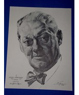Lionel Barrymore Academy Award Portrait Print Vintage 1962 Volpe A Free ... - $226.56 MXN