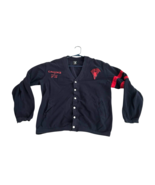 Crooks &amp; Castles Cardigan Sweater Men&#39;s L Button Up Blue Honor Amongst T... - $786.16 MXN