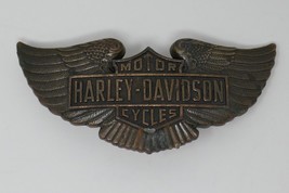 Righteous Products 1973 Bronze Harley Davidson Wings Belt Buckle - £70.76 GBP