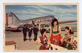 American Airlines Flagship Postcard Down Mexico Way 1940&#39;s - $11.88