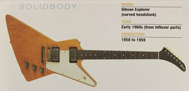 Early 1960's Gibson Explorer Solid Body Guitar Fridge Magnet 5.25"x2.75" NEW - £3.06 GBP
