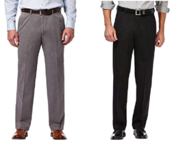 Haggar Men&#39;s Premium Non Iron Twill Perfect Fit Pants - $23.99