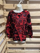 Vintage Carducci Geometric Pattern Pullover Sweater Woman&#39;s Size Large K... - $49.50