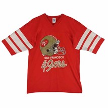 Vintage 1990 San Francisco 49ers NFL Football Men&#39;s L Jersey T-Shirt Logo 7 USA - £26.60 GBP