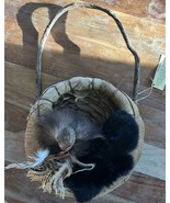 Vintage Handmade Smoky Mountains Hanging Basket Cherokee National Forest - €40,42 EUR