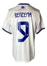 Karim Benzema Signed Real Madrid 2021/22 Adidas Soccer Jersey BAS - £232.60 GBP
