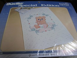 &quot;&#39;bedtime Bear - PRE-QUILTED Crib Cover To Embroider&quot;&quot; - Bucilla 63611 - New - £15.09 GBP