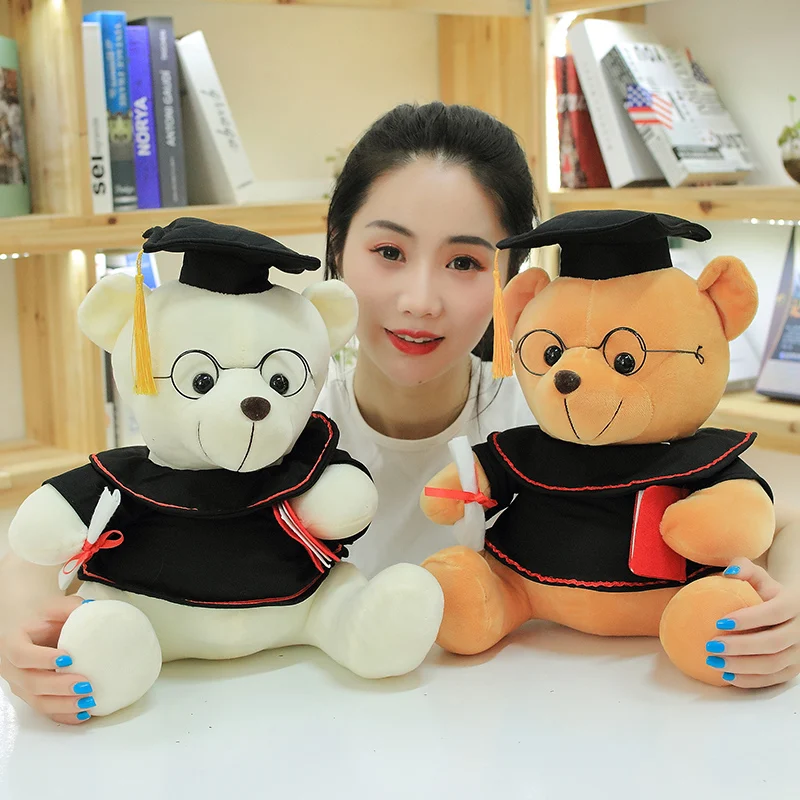 1pc 18/23cm Cute Dr. Bear Plush  Stuffed Soft Kawaii Teddy bear Animal Dolls Gra - $9.17