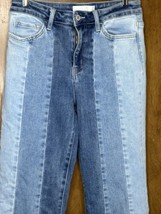 Vervet Jeans High Rise Contrast Panel Flare High Rise Women&#39;s 28 - £46.98 GBP
