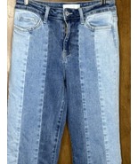 Vervet Jeans High Rise Contrast Panel Flare High Rise Women&#39;s 28 - £47.17 GBP