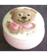 Cute Tiny Miniature Trinket Box – Delicate Pink with Teddy Bear Painted Lid - $145.62 MXN