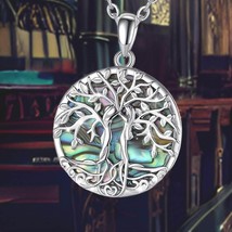 Tree of Life Necklaces for Women Abalone Shell Sterling Silver Necklace - $129.00