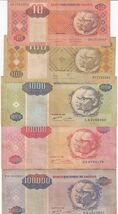 Angola, Set of 5 Different, Old Issue, All Denomination Number Starts wi... - $13.83