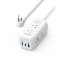 Anker USB C Power Strip Surge Protector(300J),6 Outlets and 20W Power Delivery f - £49.19 GBP