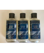 3 Bath &amp; Body Works CLEAN SLATE Men&#39;s Collection 3 in 1 Hair Face Body W... - $34.64