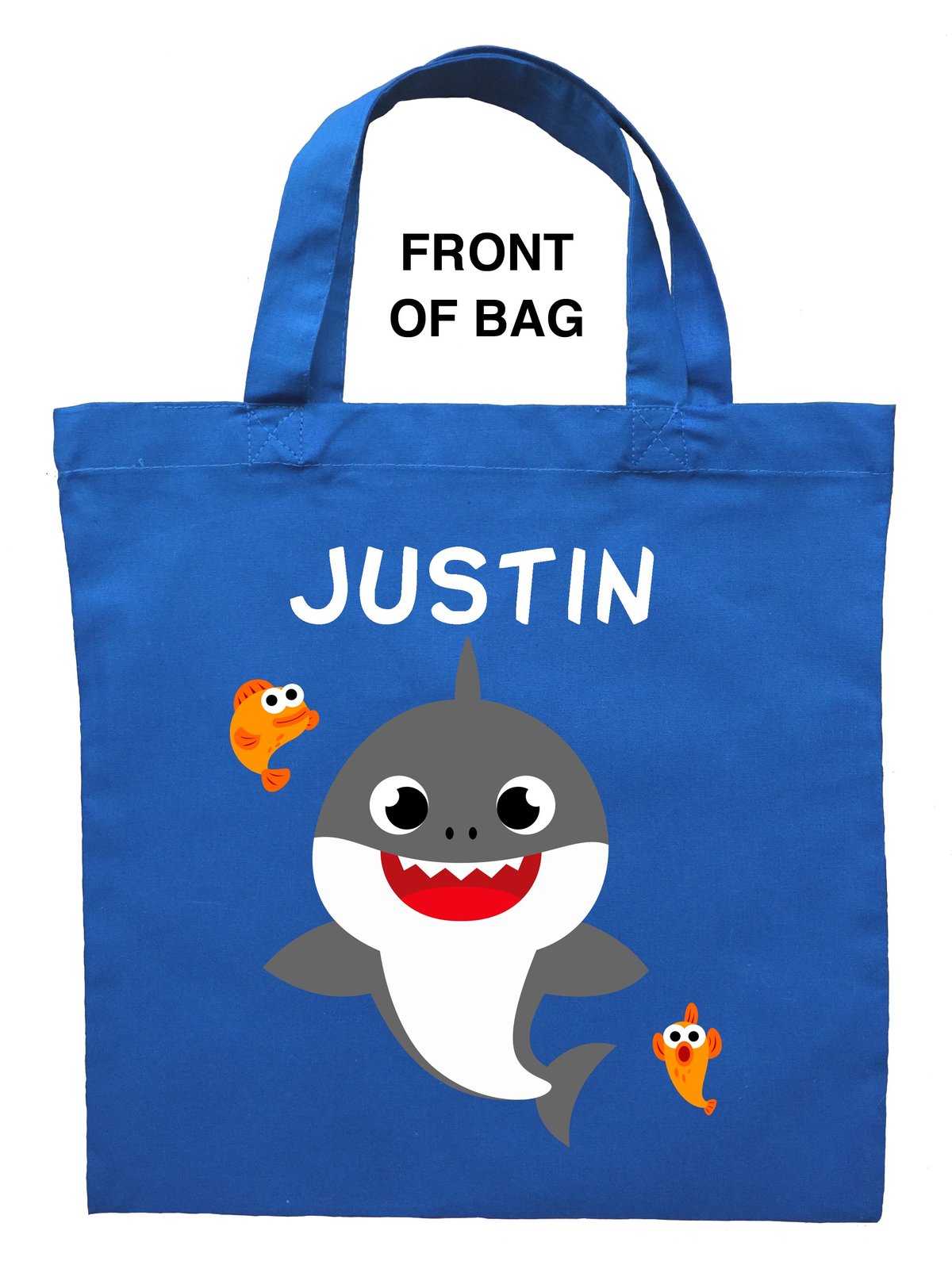 Baby Shark Trick or Treat Bag, Personalized Baby Shark Halloween Loot Bag