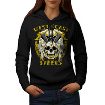 Wellcoda West Coast Riders Womens Hoodie, AutoMobile Casual Hooded Sweatshirt - £29.20 GBP