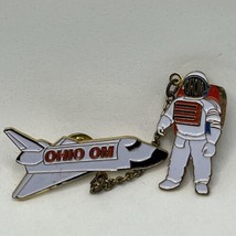 Odyssey Of The Mind Ohio NASA Space Shuttle OM Club Enamel Lapel Hat Pin - $14.95