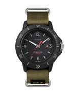 Timex Gallatin Nylon Slip-Thru Watch - Solar Green/Black Dial - £58.07 GBP