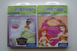 Leap Frog Leapster Learning Games Disney Princess Lot #2 - £17.56 GBP