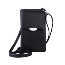 female crossbody phone bag one shoulder leather wallet coin purse women long wal - £19.66 GBP