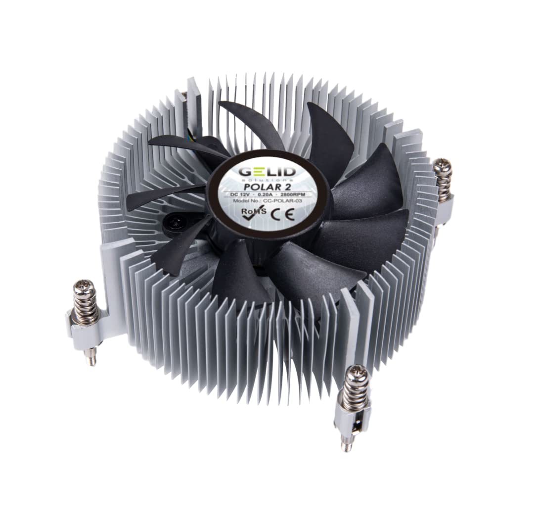 Gelid Solutions Polar 2-1U Cooler With Intelligent Pwm Fan And Ball Bear... - $35.95