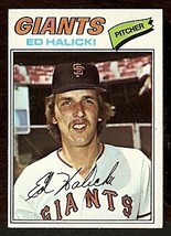 San Francisco Giants Ed Halicki 1977 Topps Baseball Card # 343 Vg - £0.39 GBP