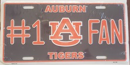 #1 Auburn University Tigers Fan auto truck aluminum licence plate, NOS - £6.35 GBP