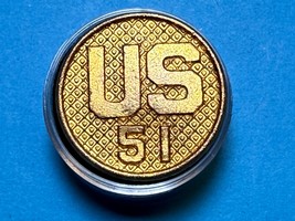 CIRCA 1926-1937, U.S. 51st REGIMENT, COLLAR DISK TYPE II, ENLISTED, U.S.... - $21.02 CAD