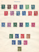 FRANCE  Very Fine Used Stamps Hinged on list # 13 - £2.70 GBP