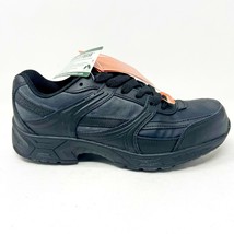 Genuine Grip Slip Resistant Black Womens Size 7.5 Steel Toe Work Shoes - £15.60 GBP