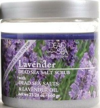 1 Dead Sea Lavender Dead Sea Salt Nurturing Scrub Exfoliates 23.28oz Jars - $19.99