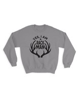Rack Man : Gift Sweatshirt Hunter Hunting Deer Buck Christmas Birthday - £22.68 GBP