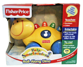 Fisher-Price Baby Smartronics! Roll-Along Dino Toy - Teaches &amp; Entertains - 6M+ - $10.00