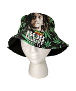Bob Marley Bucket Hat Rasta Jamaica Green Leaf Caribbean 2013 Zion Roots... - $239.70 MXN