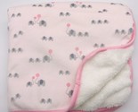 Children&#39;s Place Elephant Baby Blanket Parade Balloon TCP Pink Plush Velour - £17.53 GBP