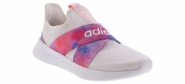 adidas Women&#39;s Puremotion Adapt Running Shoe White/Pink Tie-Dye  Size 5.5M - £48.17 GBP