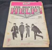 The Beatles Help Sheet Music 1965 vtg maclen music john lennon paul mccartney - £12.22 GBP