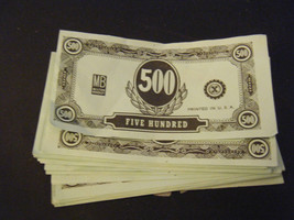 Lot of 27 Milton Bradley Original &quot;Operation&quot; Replacement $500 Paper Money - £5.33 GBP