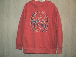 Marvel Spider-Man Boy&#39;s M Hoodie Heather Red Long Sleeves - $11.89