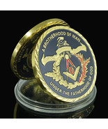 Masonic Freemasonry Challenge Coin Brotherhood of Man Commemorative Coin Gifts - $9.85