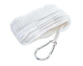 Seachoice Anchor Line Rope, Hollow Braid, Polypropylene, White, Spring H... - $25.07