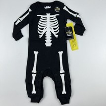 Halloween Skeleton PJ’s for baby, Size 12 m, Snug And Cozy Fit, Costume Glows - £12.52 GBP