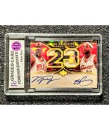 Michael Jordan, LeBron James Cracked Ice Holographic Autograph Basketball  Card  - $5.00