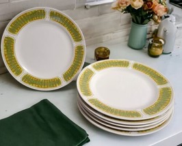 Vtg Franciscan Ware Whitestone Interpace HAWAII 10.25&quot; Dinner Plates - Set of 6 - £29.72 GBP