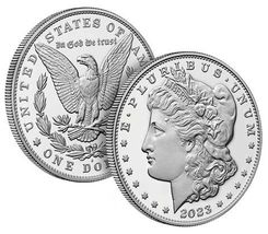 Morgan Silver Dollar Proof Coin( 23XF)  - £70.74 GBP