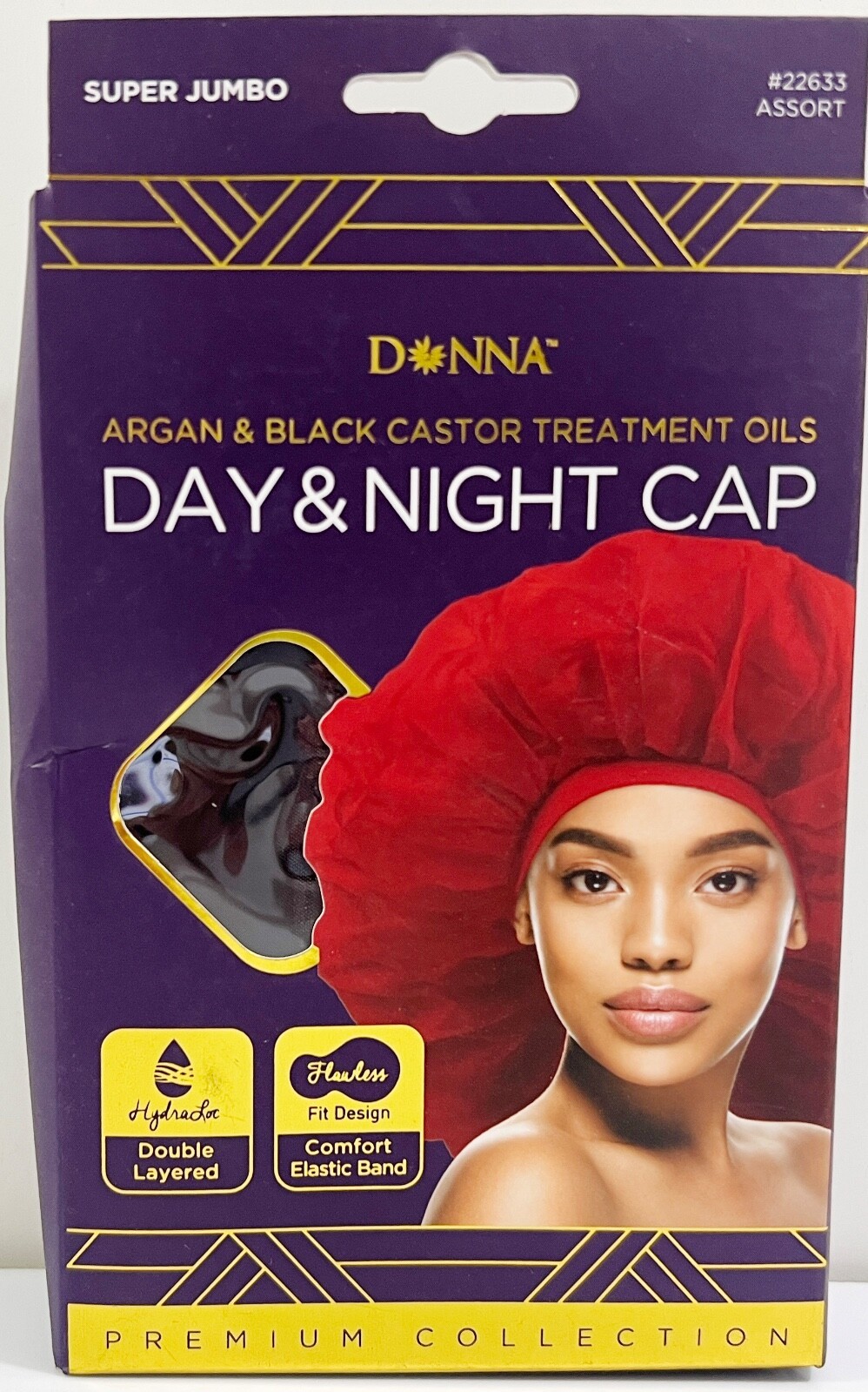 Donna Argan &amp; Black Castor Treatment Oil Day And Night Cap Super Jumbo B... - $9.89
