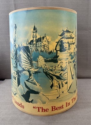 Vintage Canadian Club Whisky Drum Lamp Shade 87 Lands Advertising Promo ... - $189.05